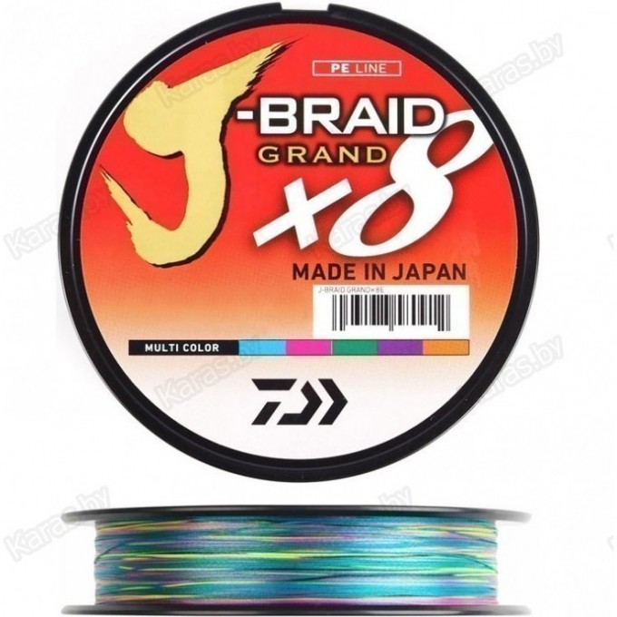 Шнур DAIWA J-BRAID GRAND X8E 300М 0,51ММ MULTI COLOR 12795-151RU Шнур DAIWA J-BRAID GRAND X8E 300М 0,51ММ MULTI COLOR 12795-151RU