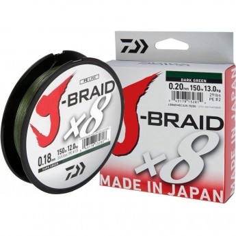 Шнур DAIWA J-Braid X8 0,10мм 150м multicolor Шнур DAIWA J-Braid X8 0,10мм 150м multicolor